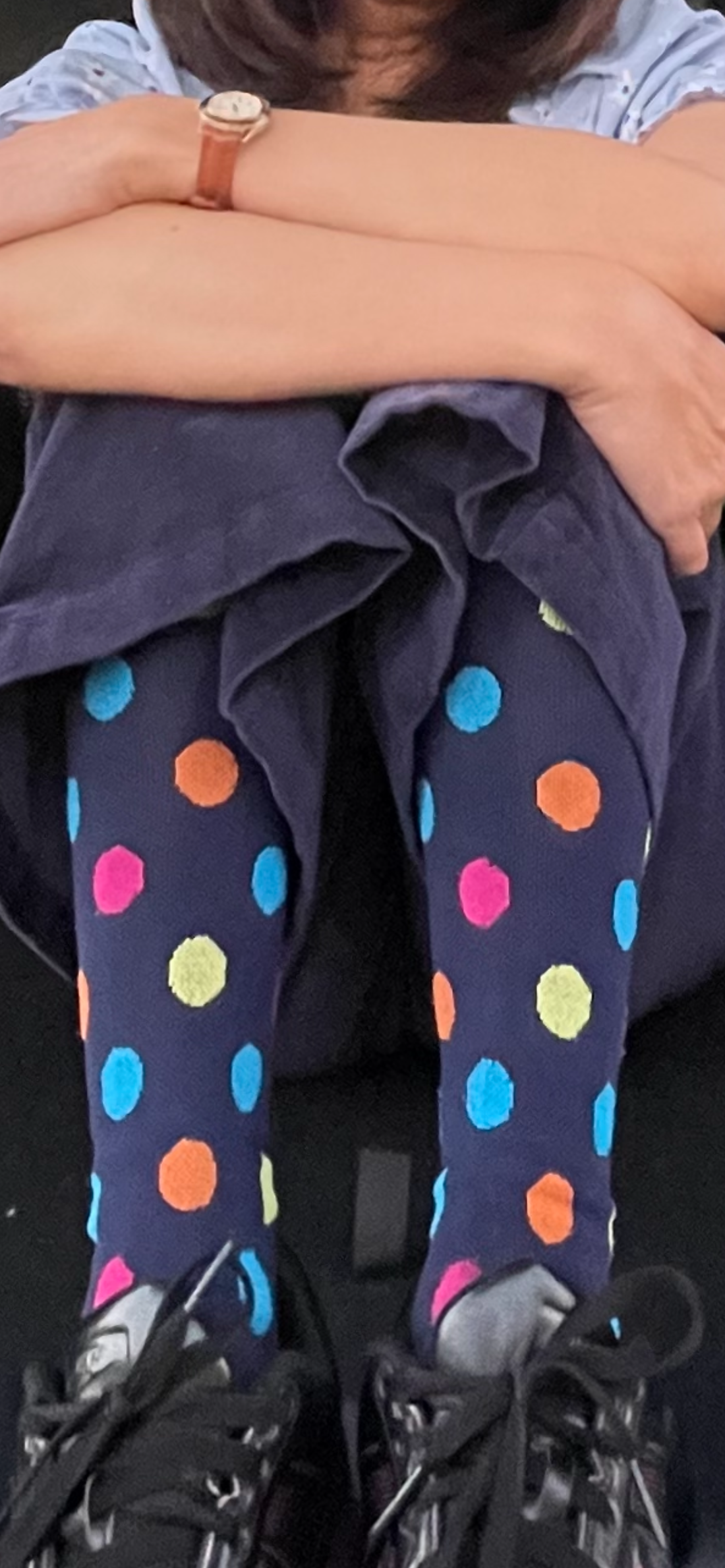 Hearts &amp; Dots Socks &lt;br&gt;Compression Socks Unisex 3 PAIR